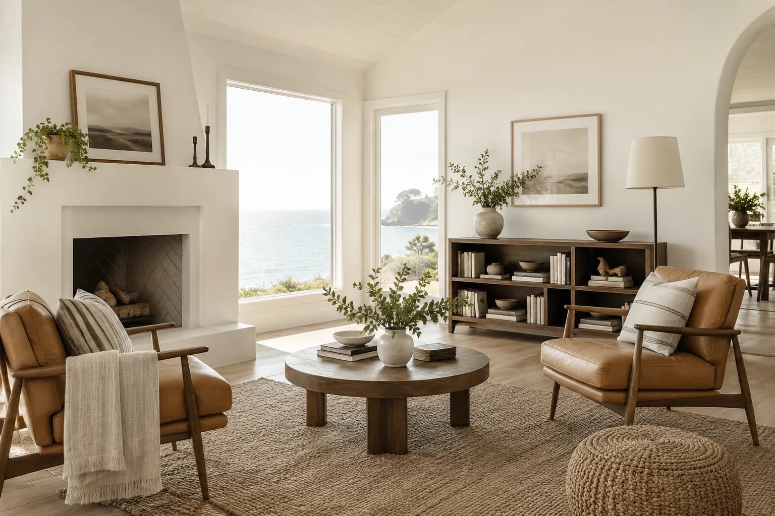 Living room featuring Polar Bear paint