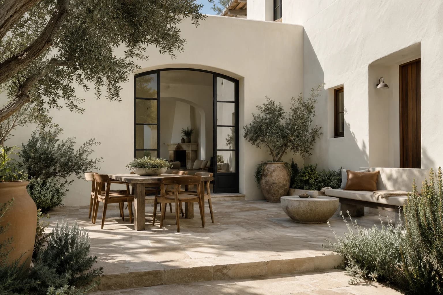 Stucco featuring Polar Bear paint