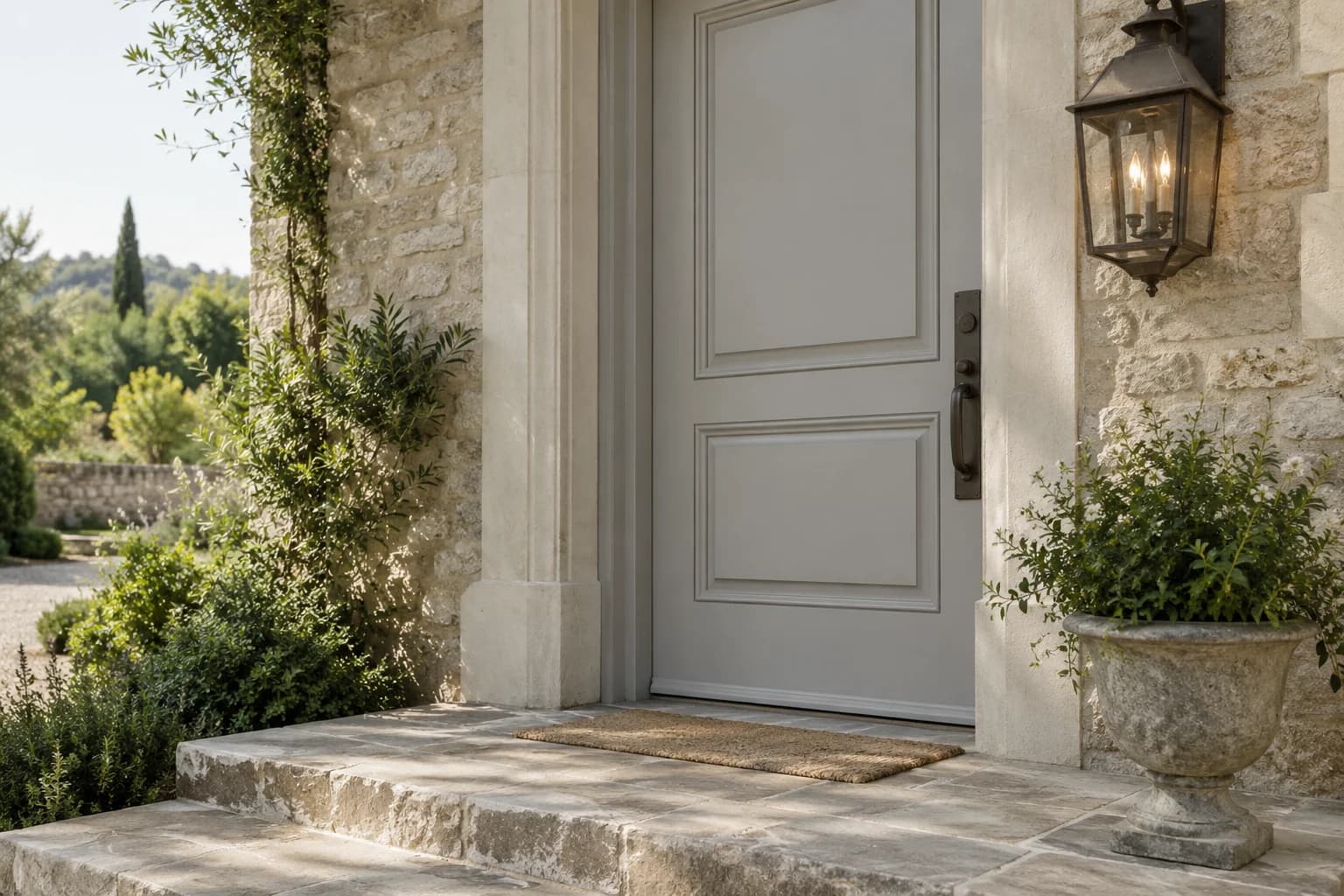 Front door featuring Silver Bullet paint