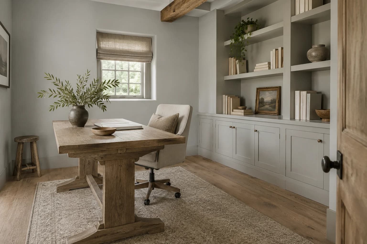 Home office featuring Silver Bullet paint