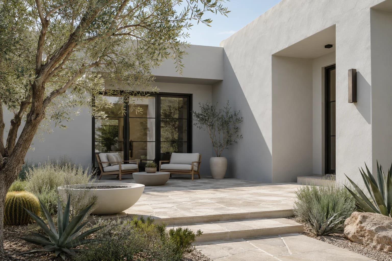 Stucco featuring Silver Bullet paint