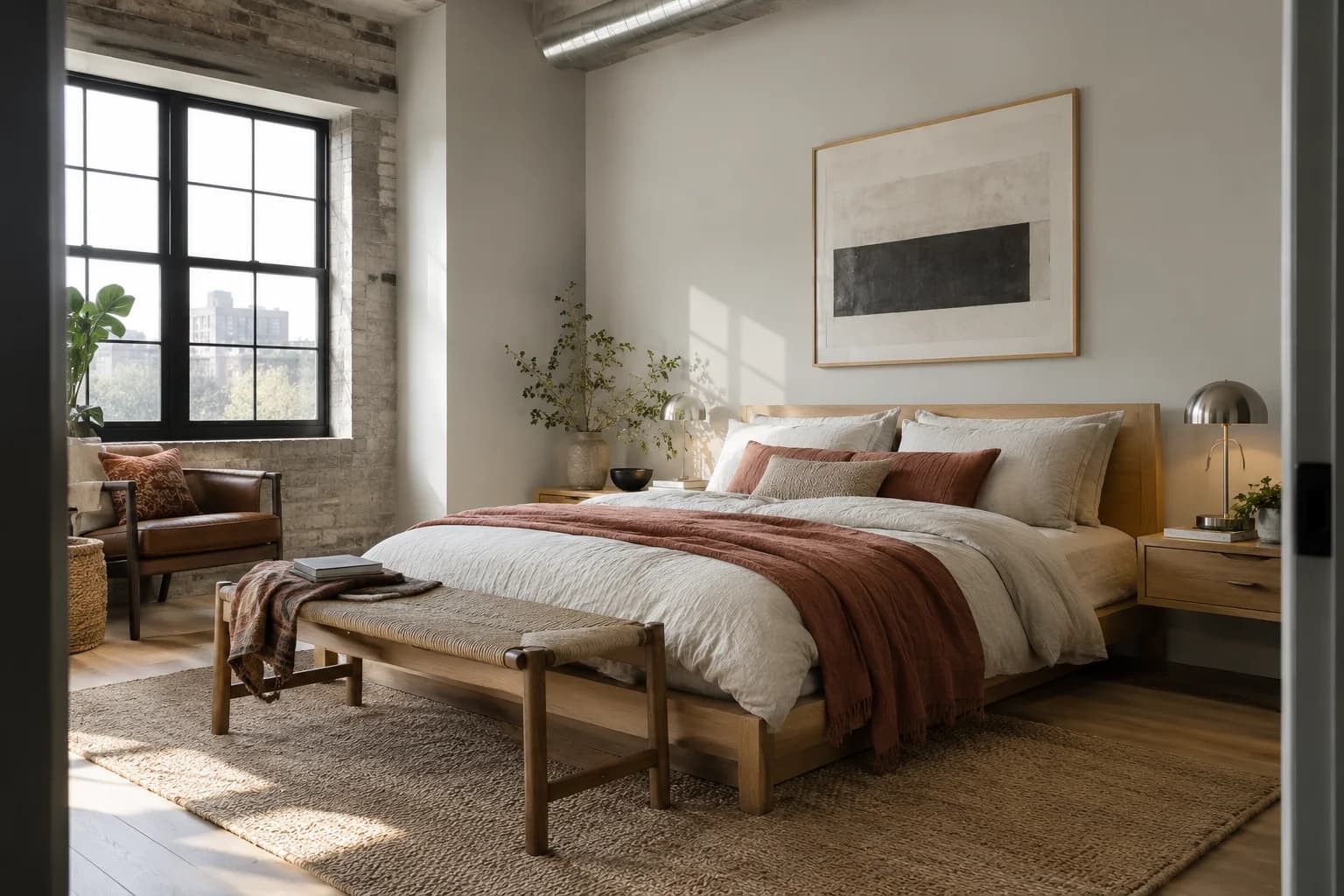 Bedroom featuring Silver City paint
