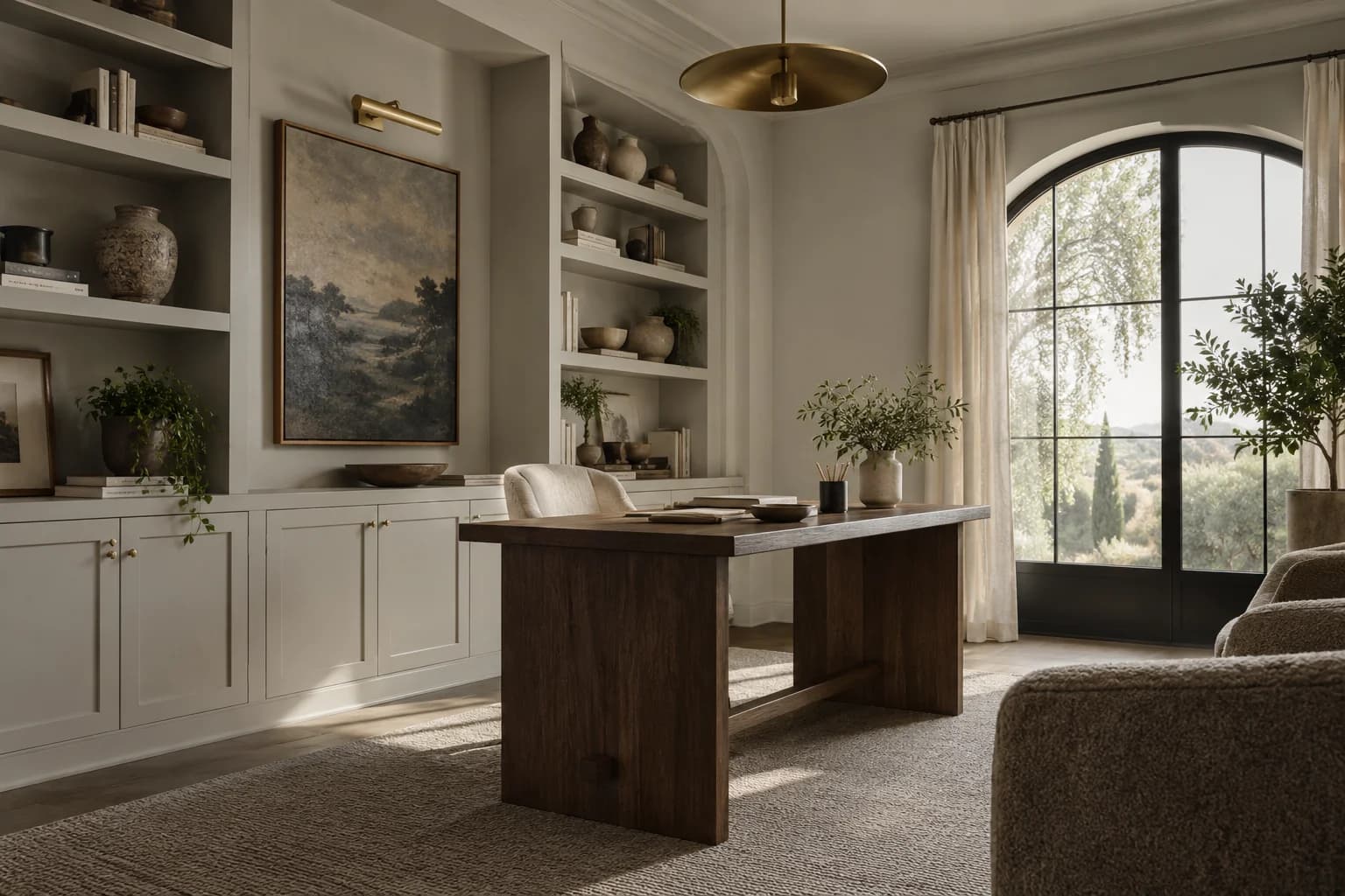 Home office featuring Silver City paint