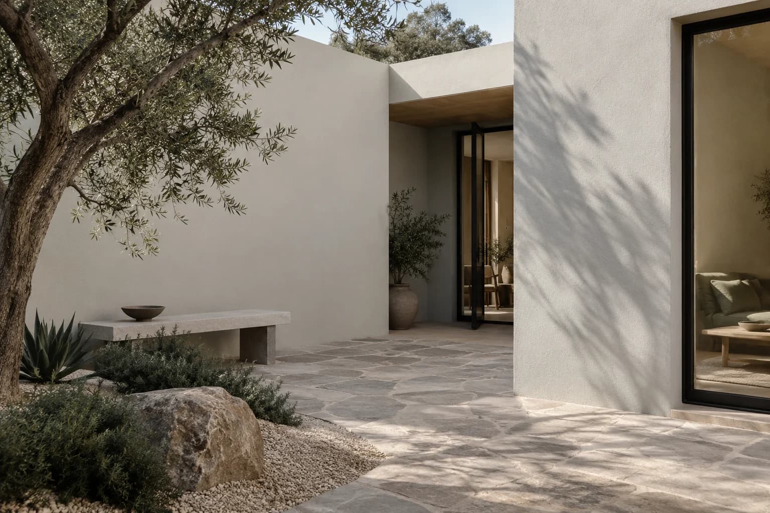 Stucco featuring Silver City paint