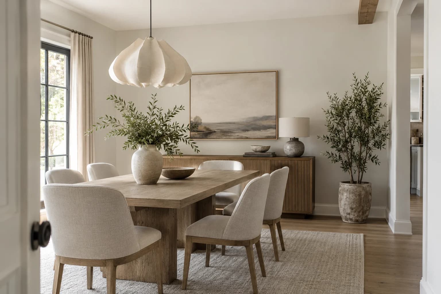 Dining room featuring Silver Drop paint