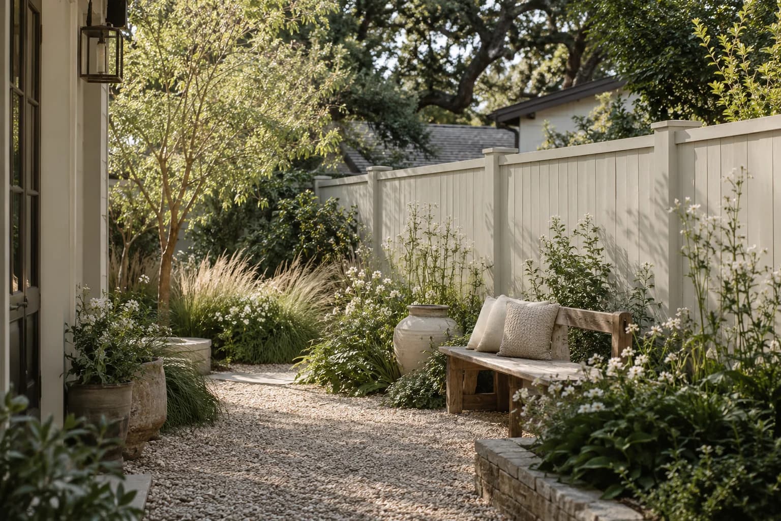 Fences & garden structures featuring Silver Drop paint