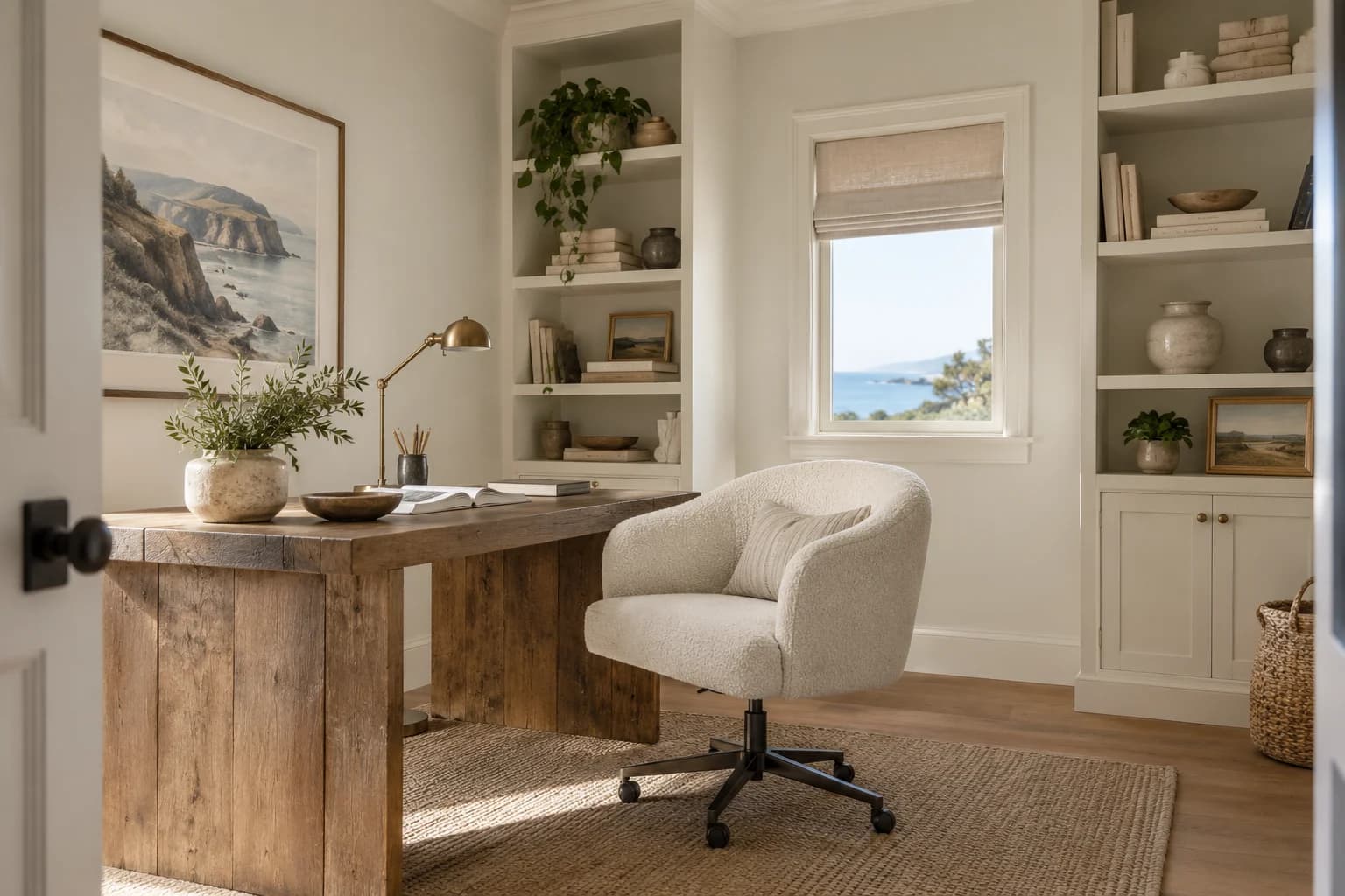 Home office featuring Silver Drop paint