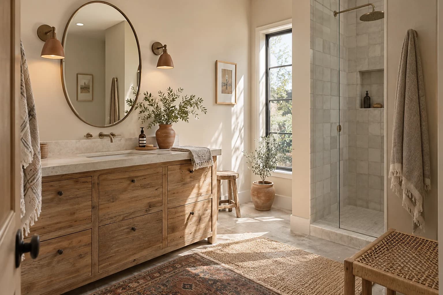 Bathroom featuring Spanish Sand paint