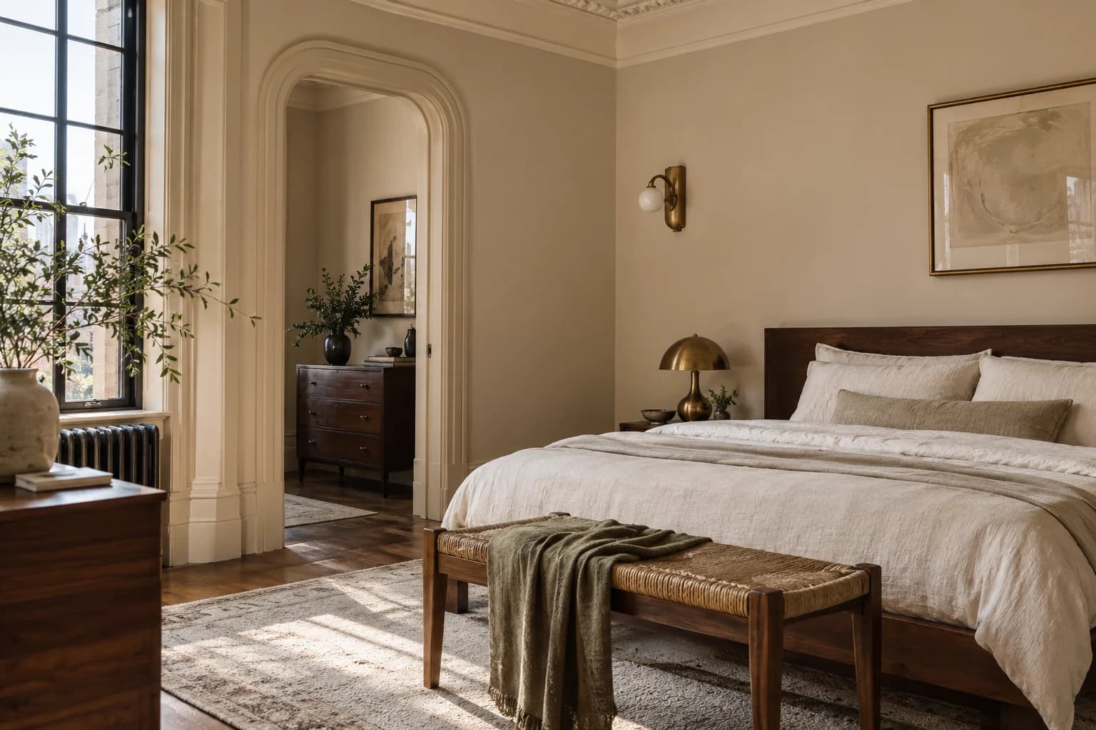 Bedroom featuring Spanish Sand paint