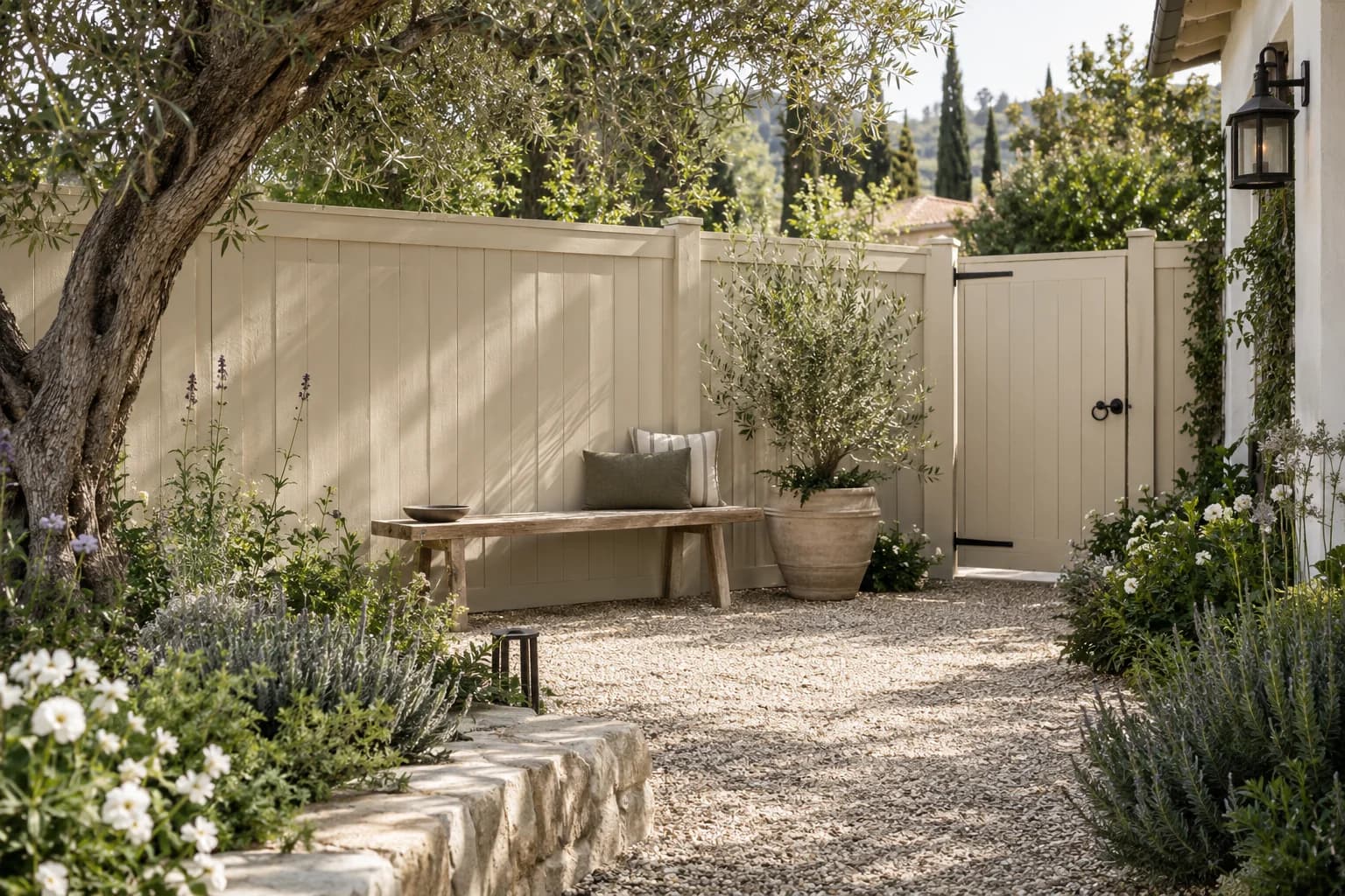 Fences & garden structures featuring Spanish Sand paint