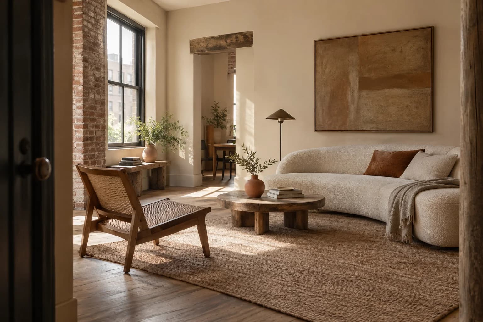 Living room featuring Spanish Sand paint