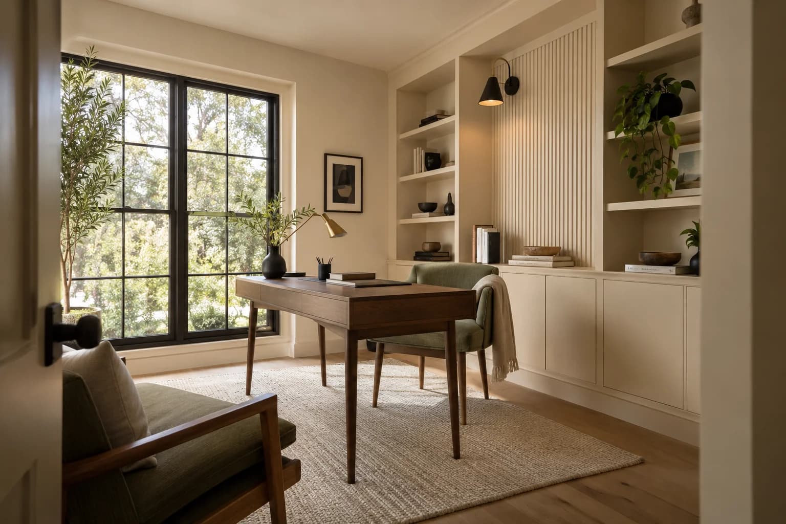 Home office featuring Spanish Sand paint