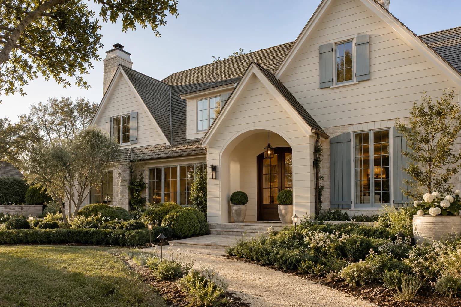 Siding featuring Spanish Sand paint