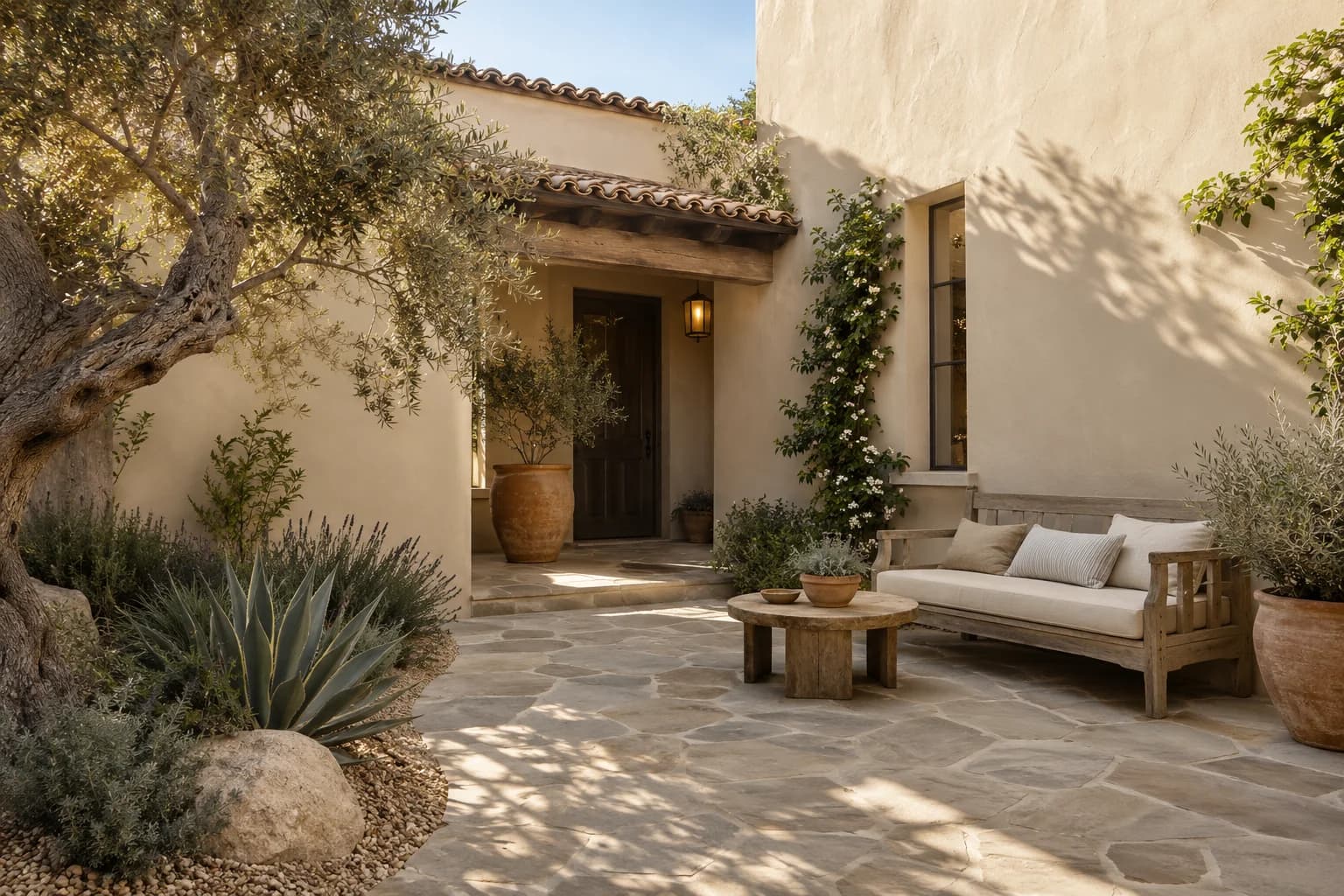 Stucco featuring Spanish Sand paint