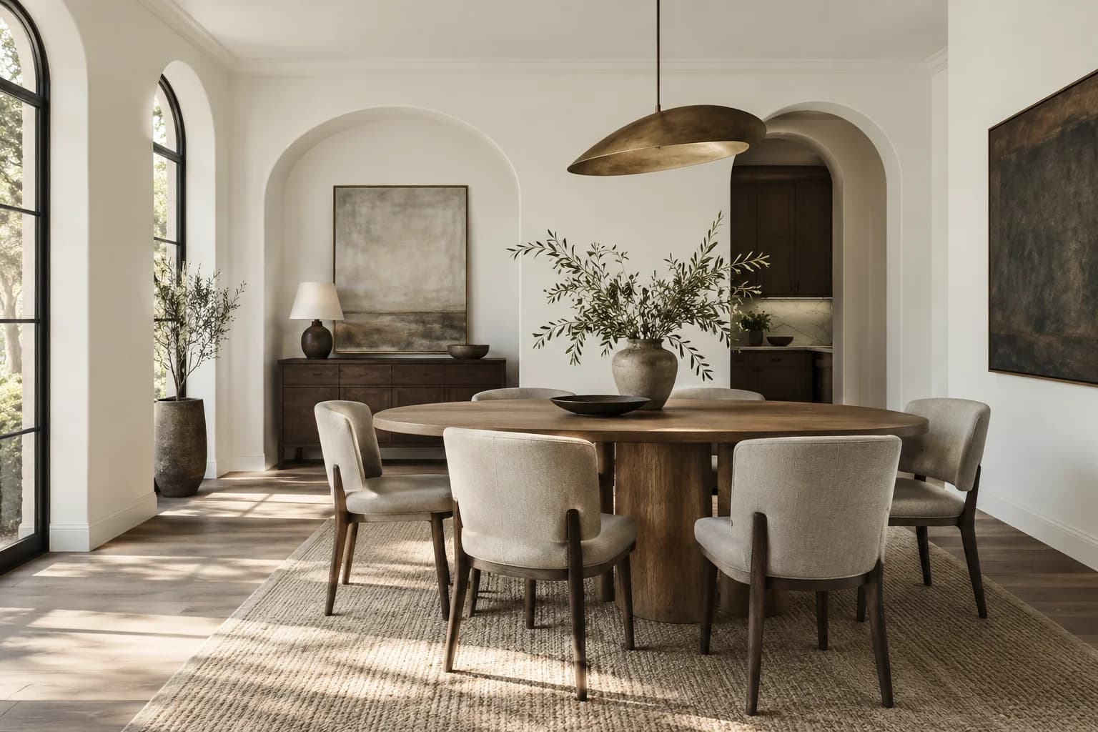 Dining room featuring Ultra Pure White paint