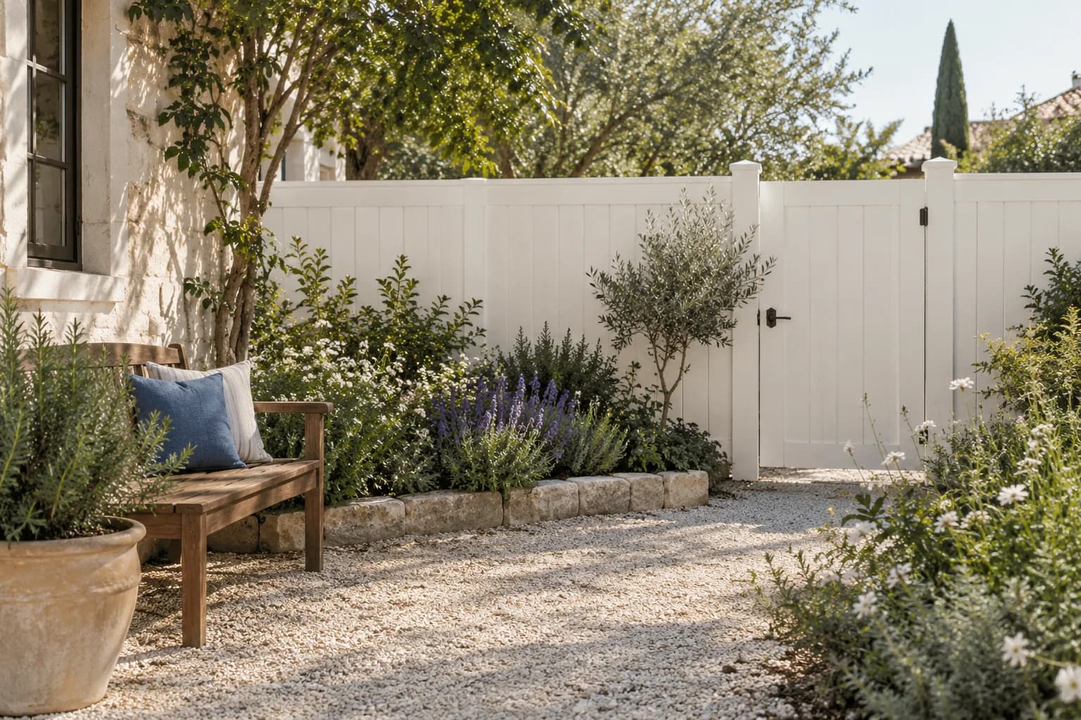 Fences & garden structures featuring Ultra Pure White paint