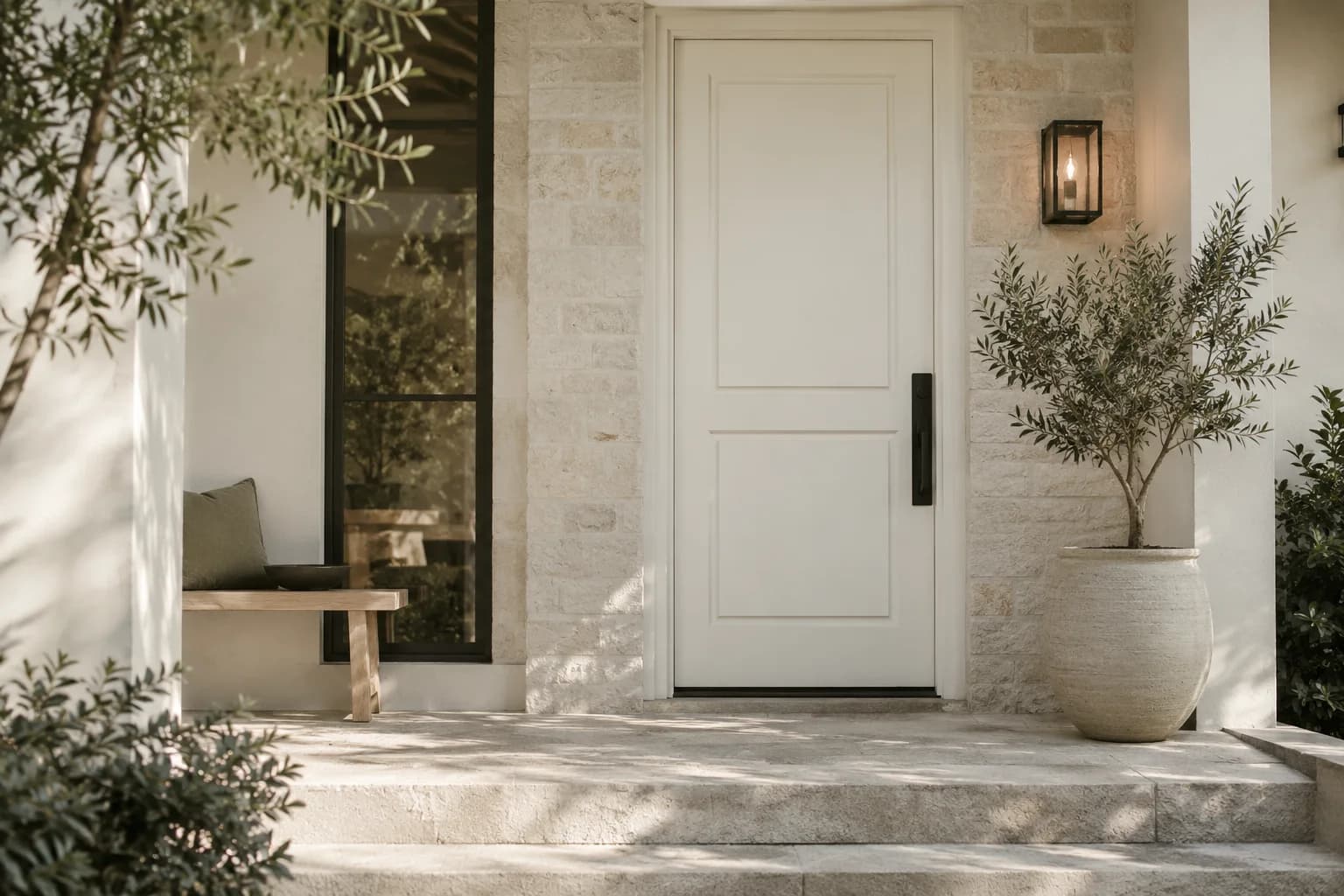 Front door featuring Ultra Pure White paint