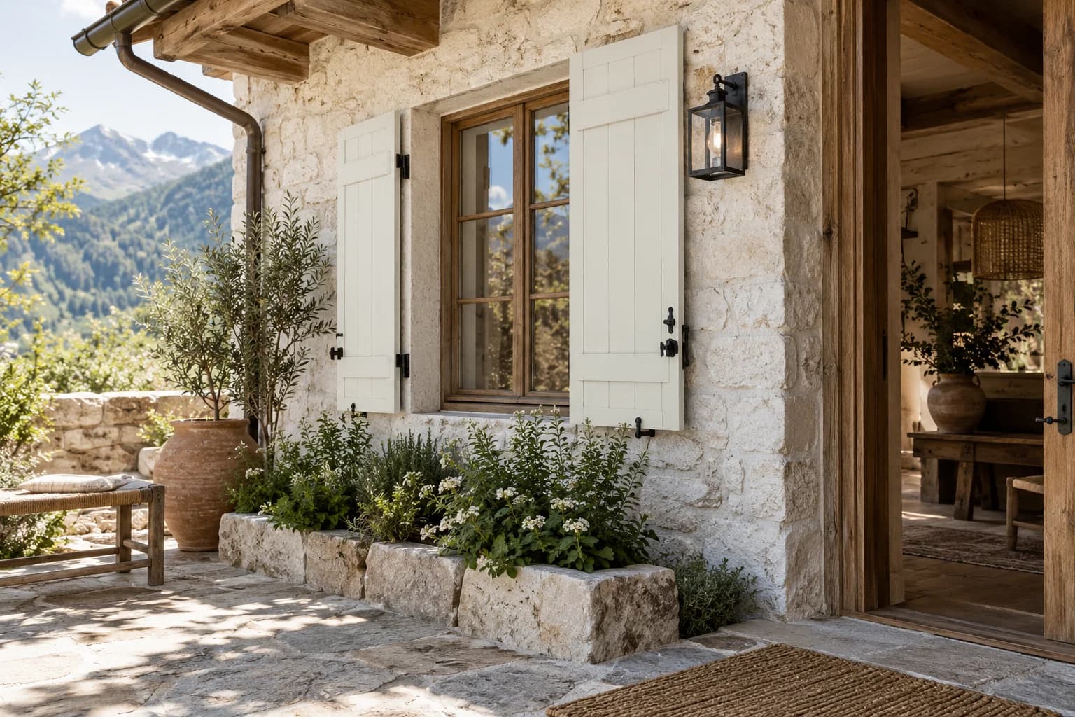 Shutters & trim featuring Ultra Pure White paint