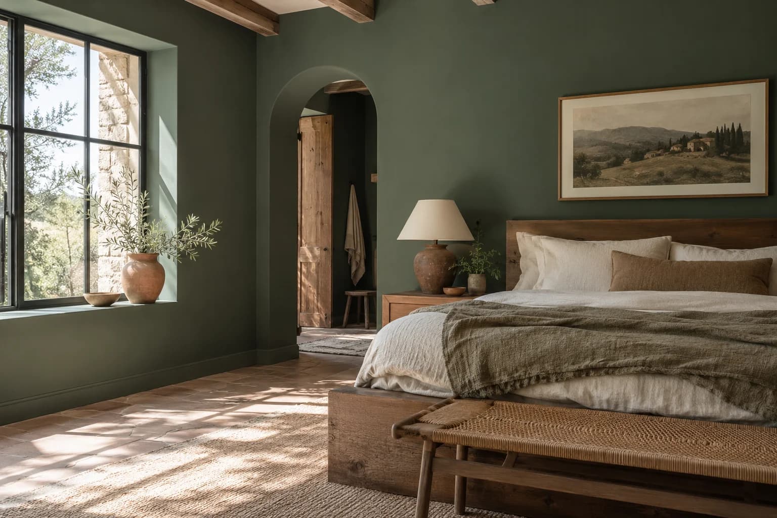 Bedroom featuring Vine Leaf paint