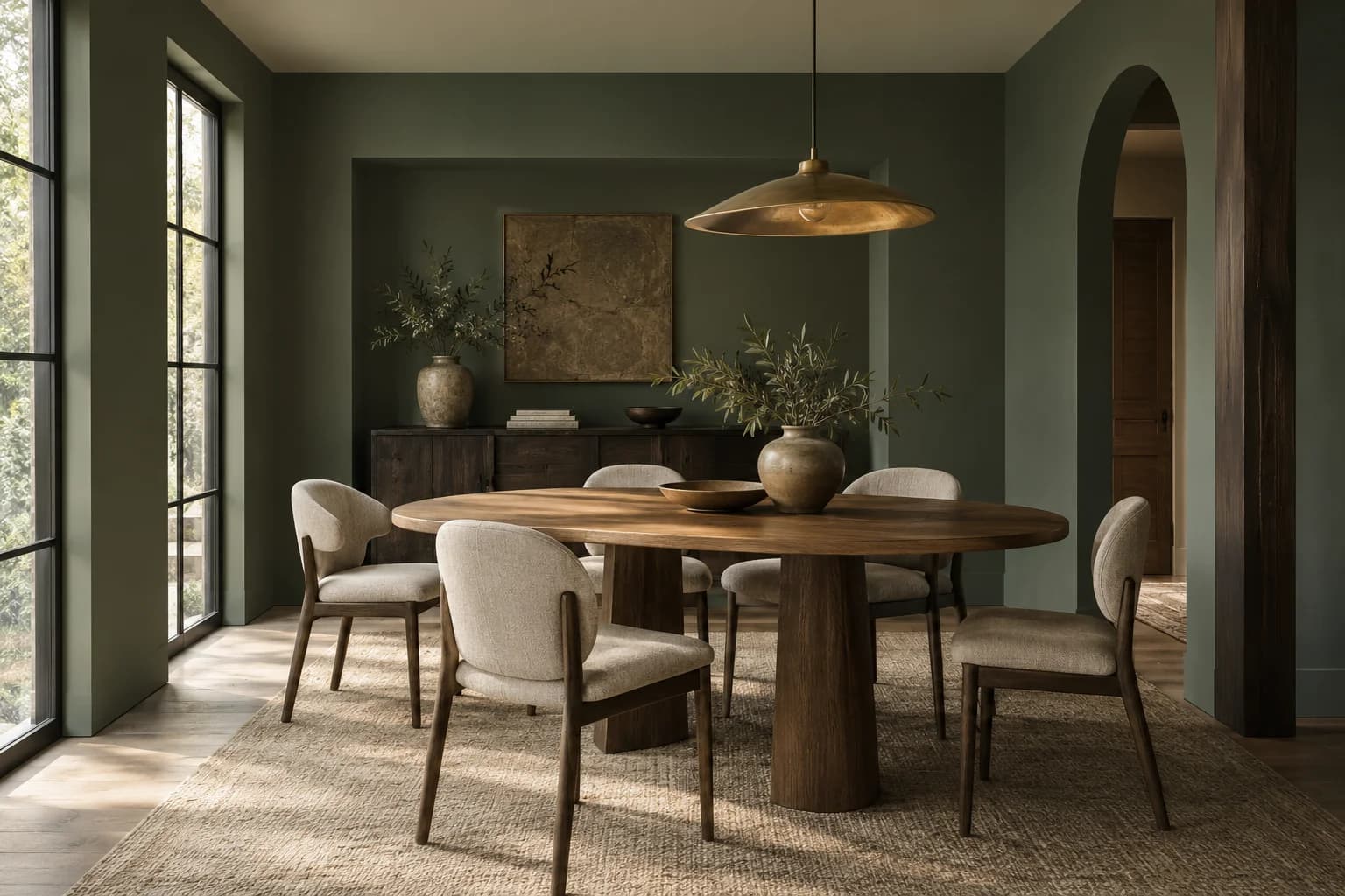 Dining room featuring Vine Leaf paint