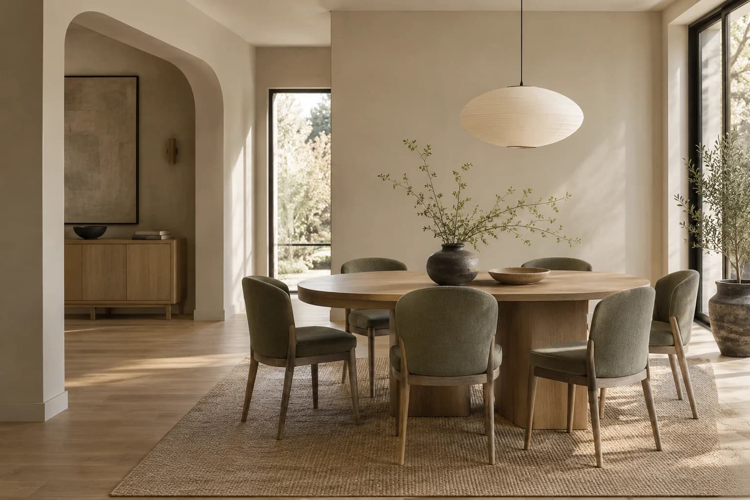 Dining room featuring Wheat Bread paint
