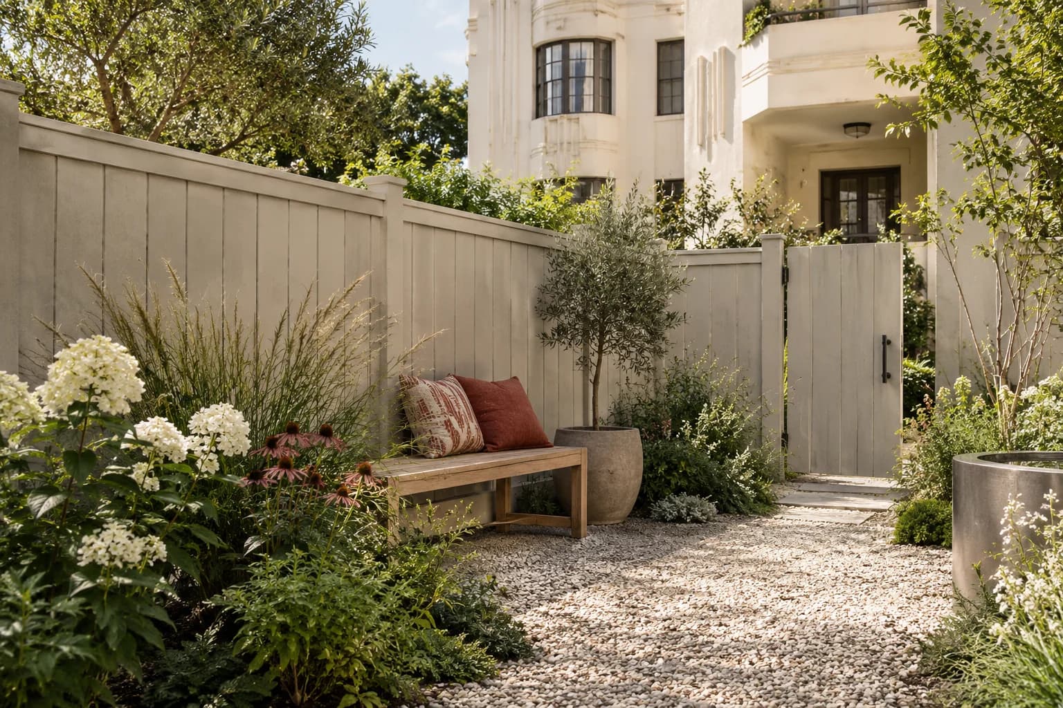 Fences & garden structures featuring Wheat Bread paint