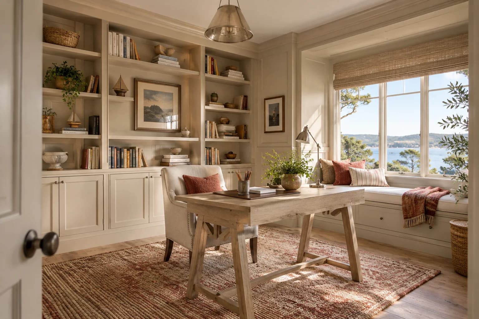 Home office featuring Wheat Bread paint