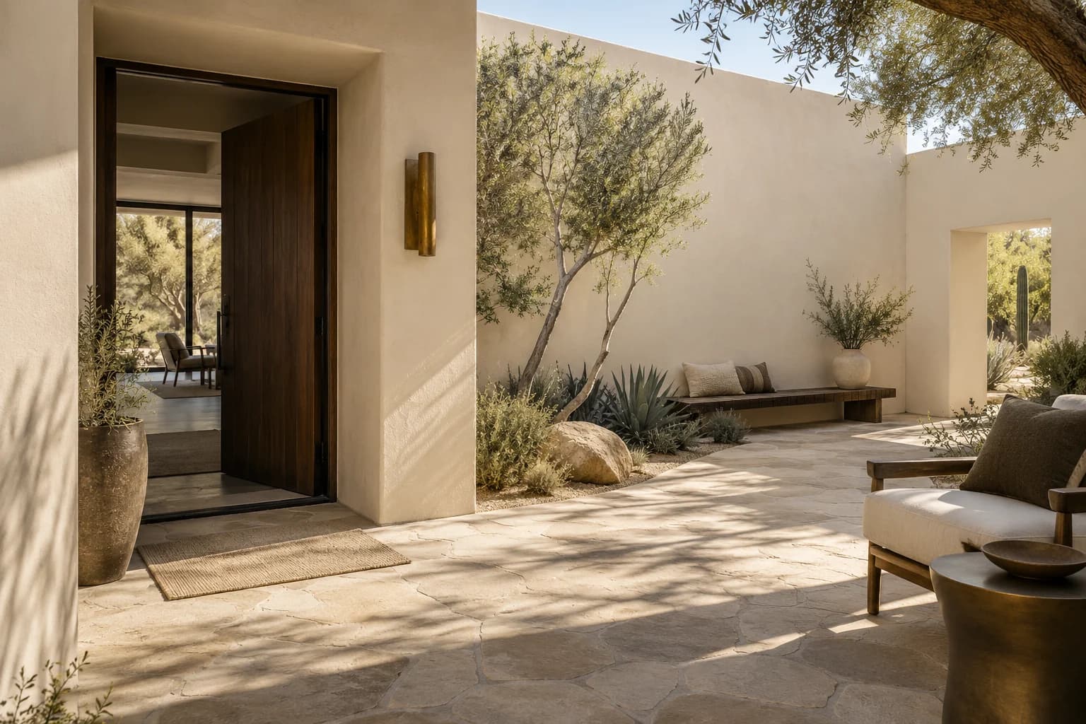 Stucco featuring Wheat Bread paint