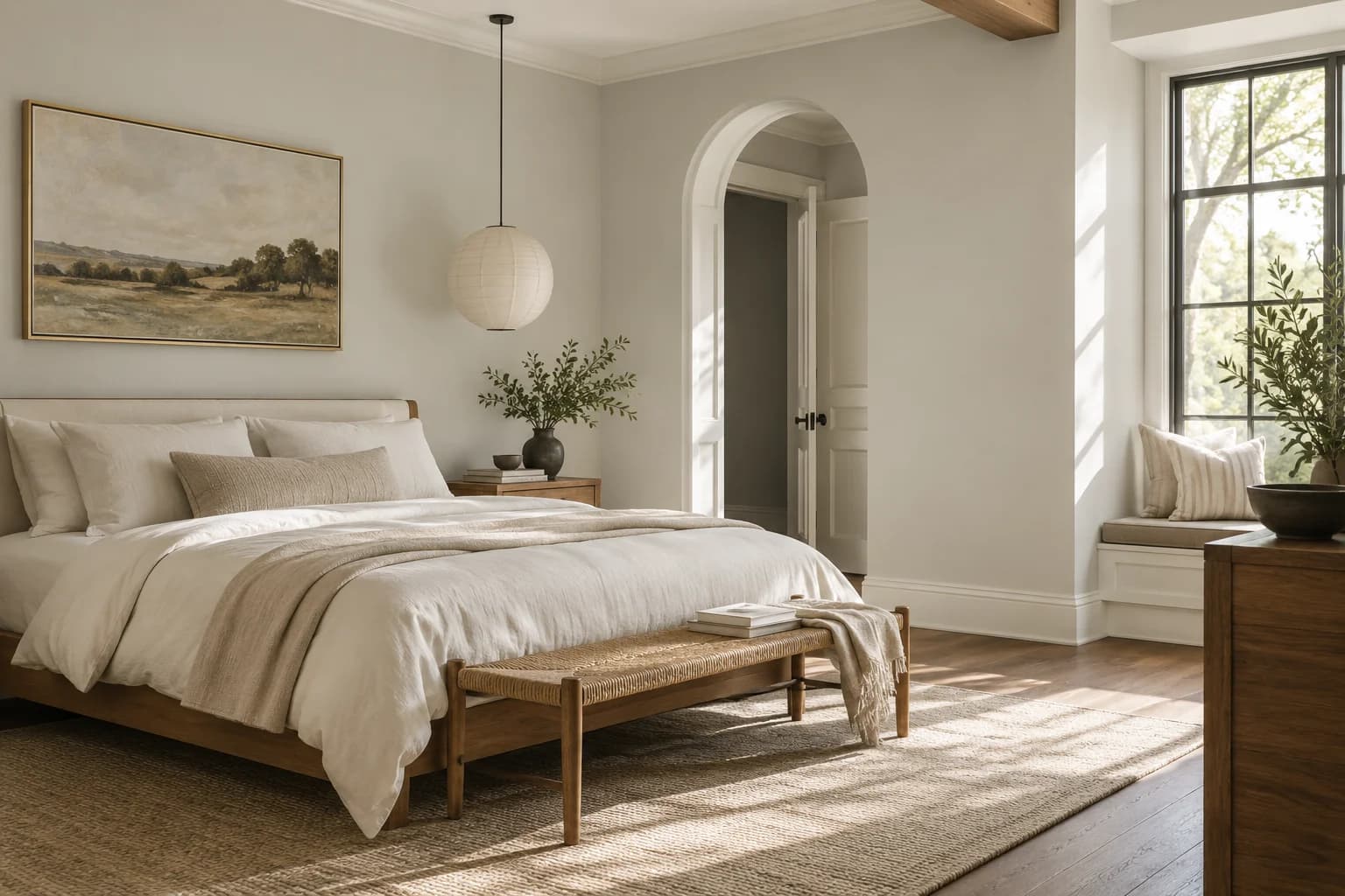 Bedroom featuring Classic Gray paint