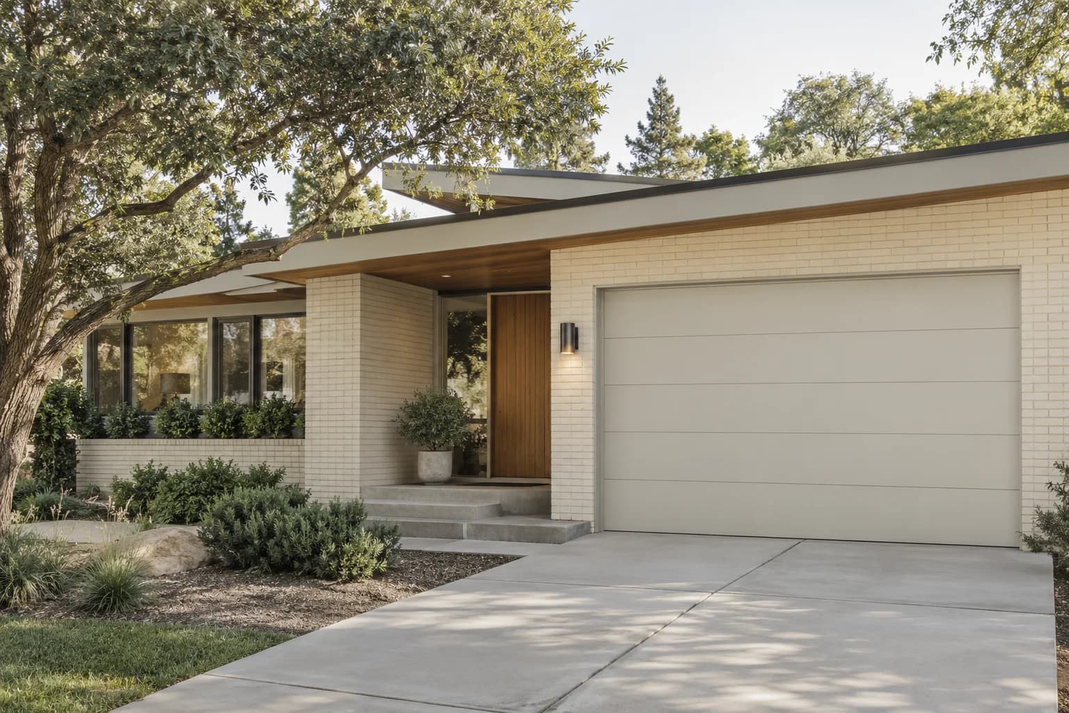 Garage door featuring Classic Gray paint