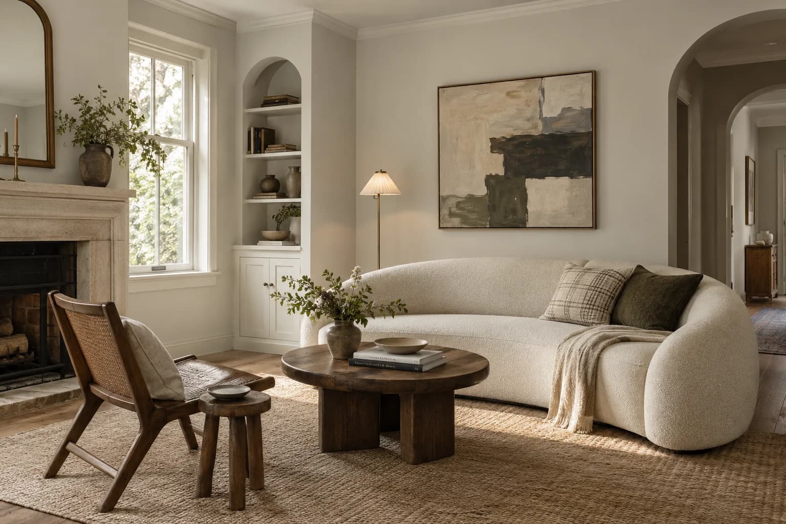 Living room featuring Classic Gray paint