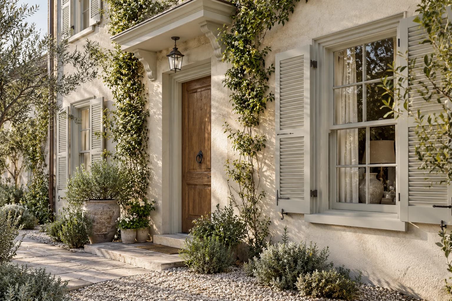 Shutters & trim featuring Classic Gray paint