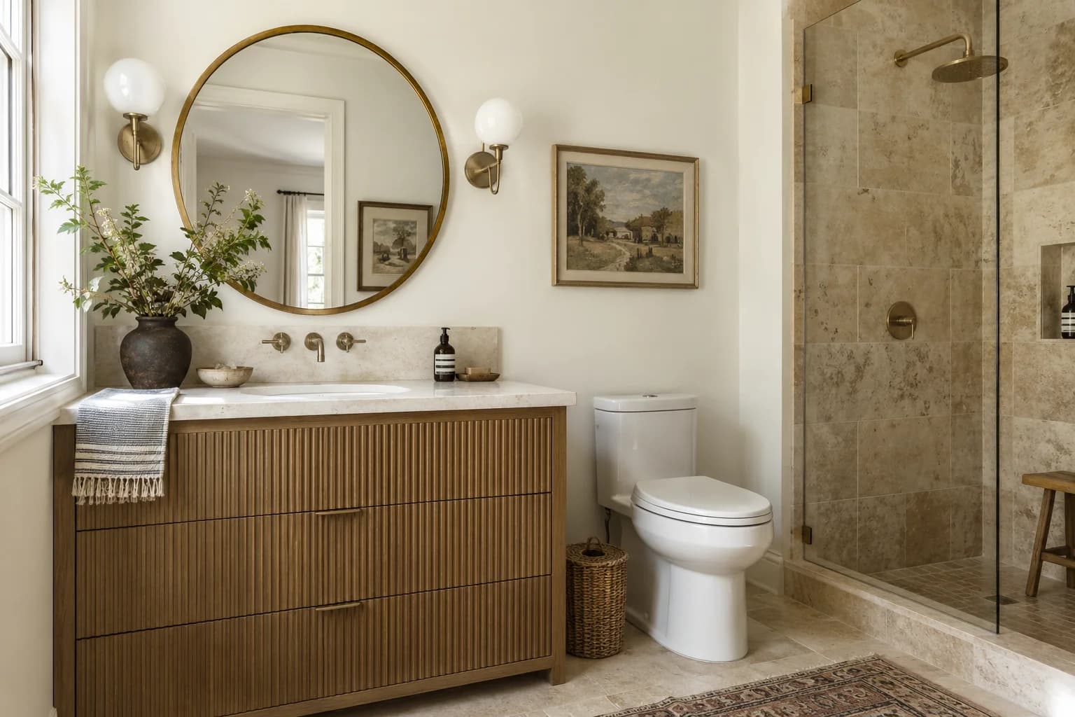Bathroom featuring Cloud White paint