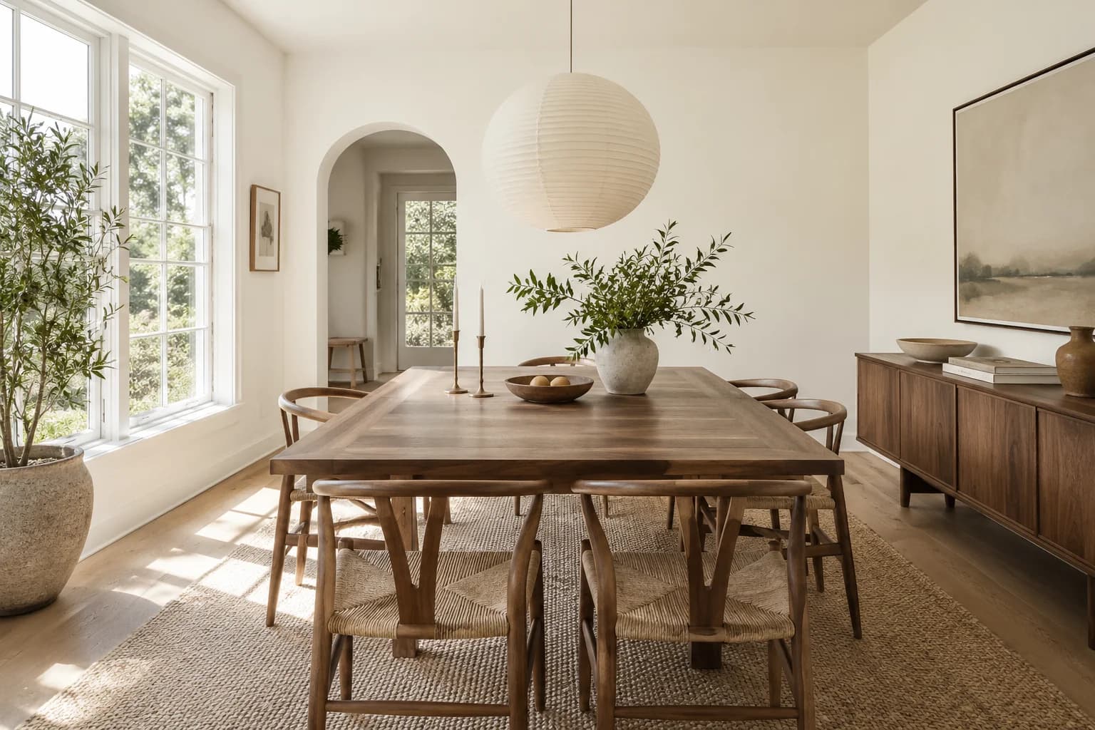 Dining room featuring Cloud White paint