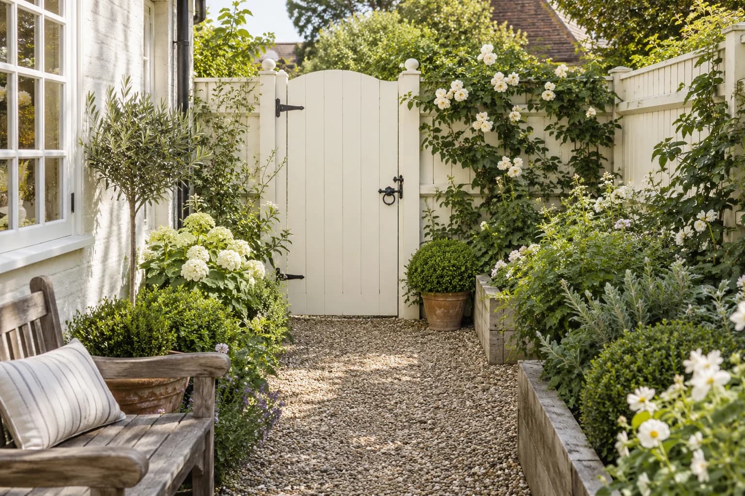 Fences & garden structures featuring Cloud White paint