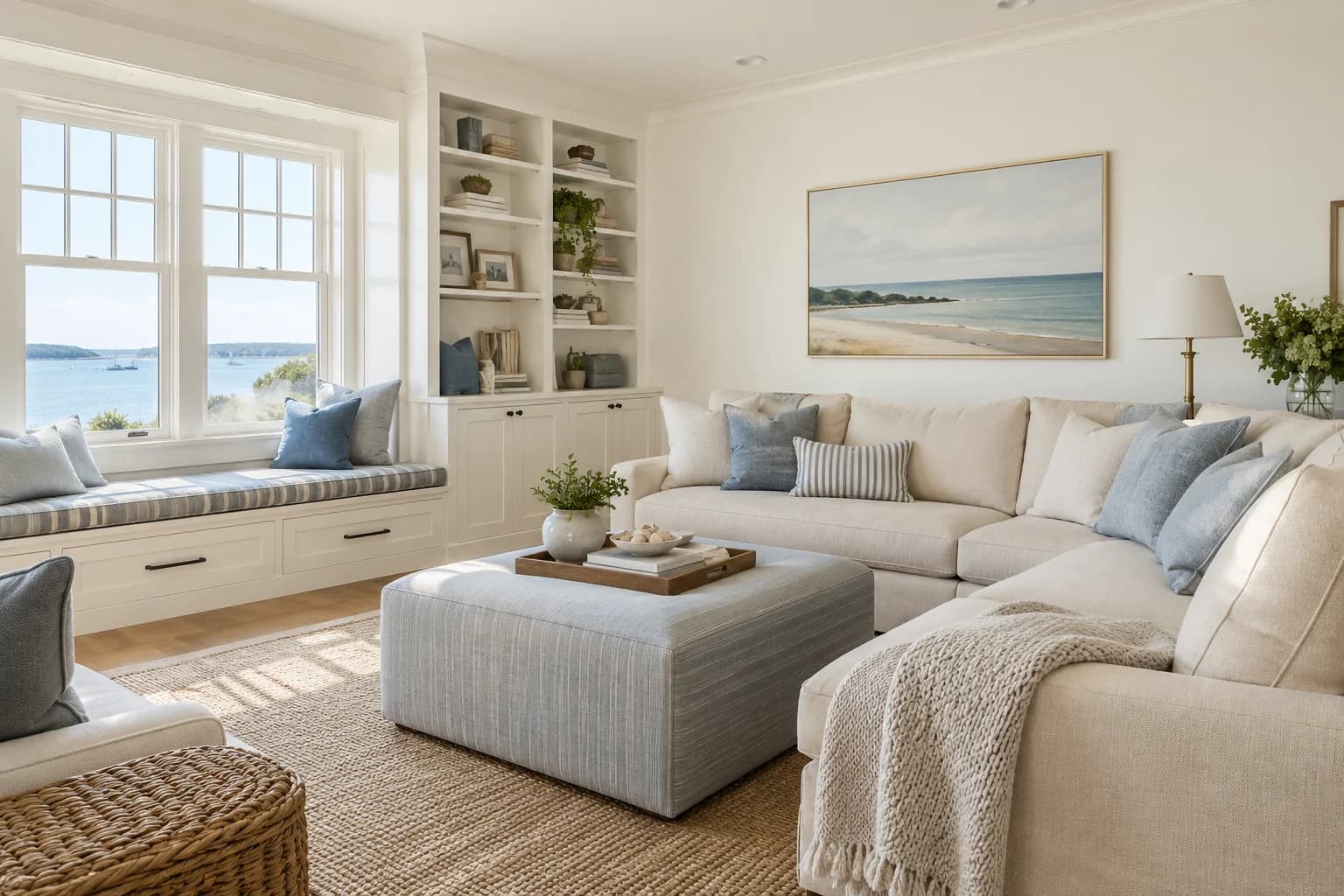 Living room featuring Cloud White paint