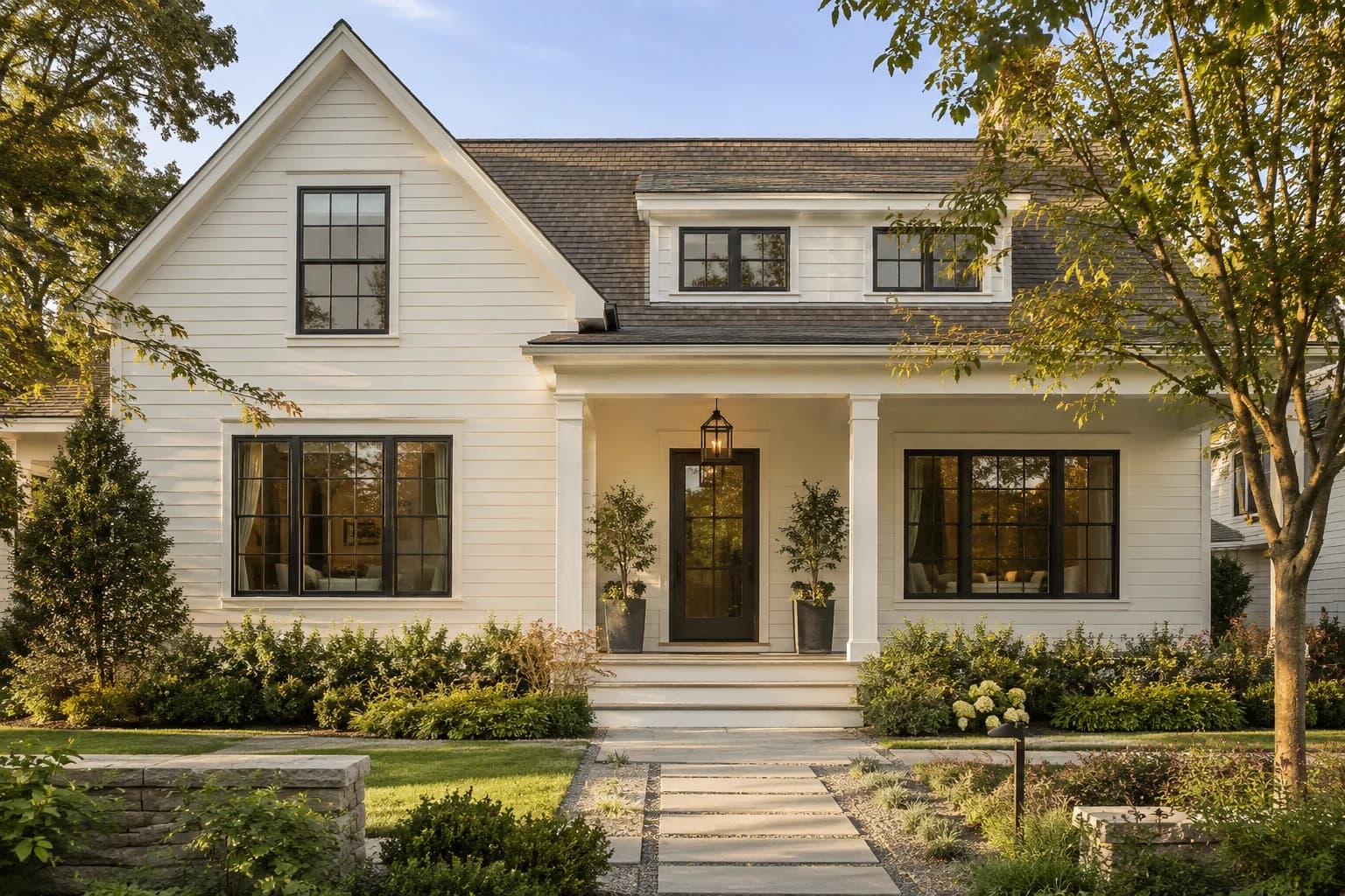 Siding featuring Cloud White paint