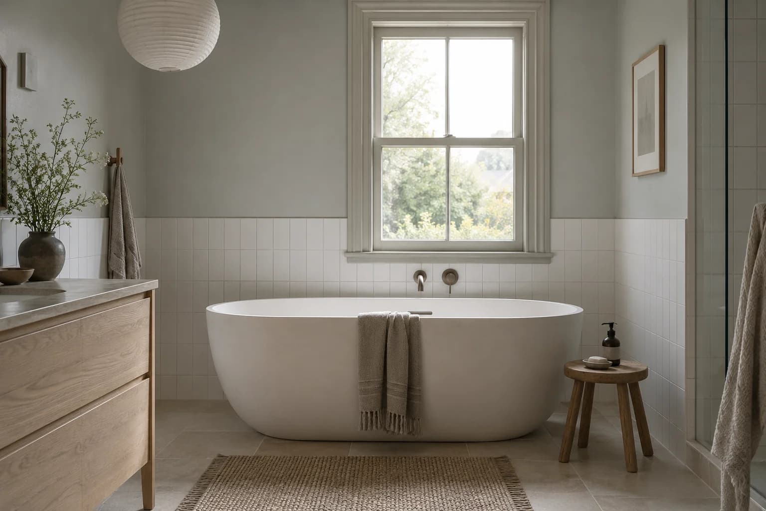 Bathroom featuring Coventry Gray paint