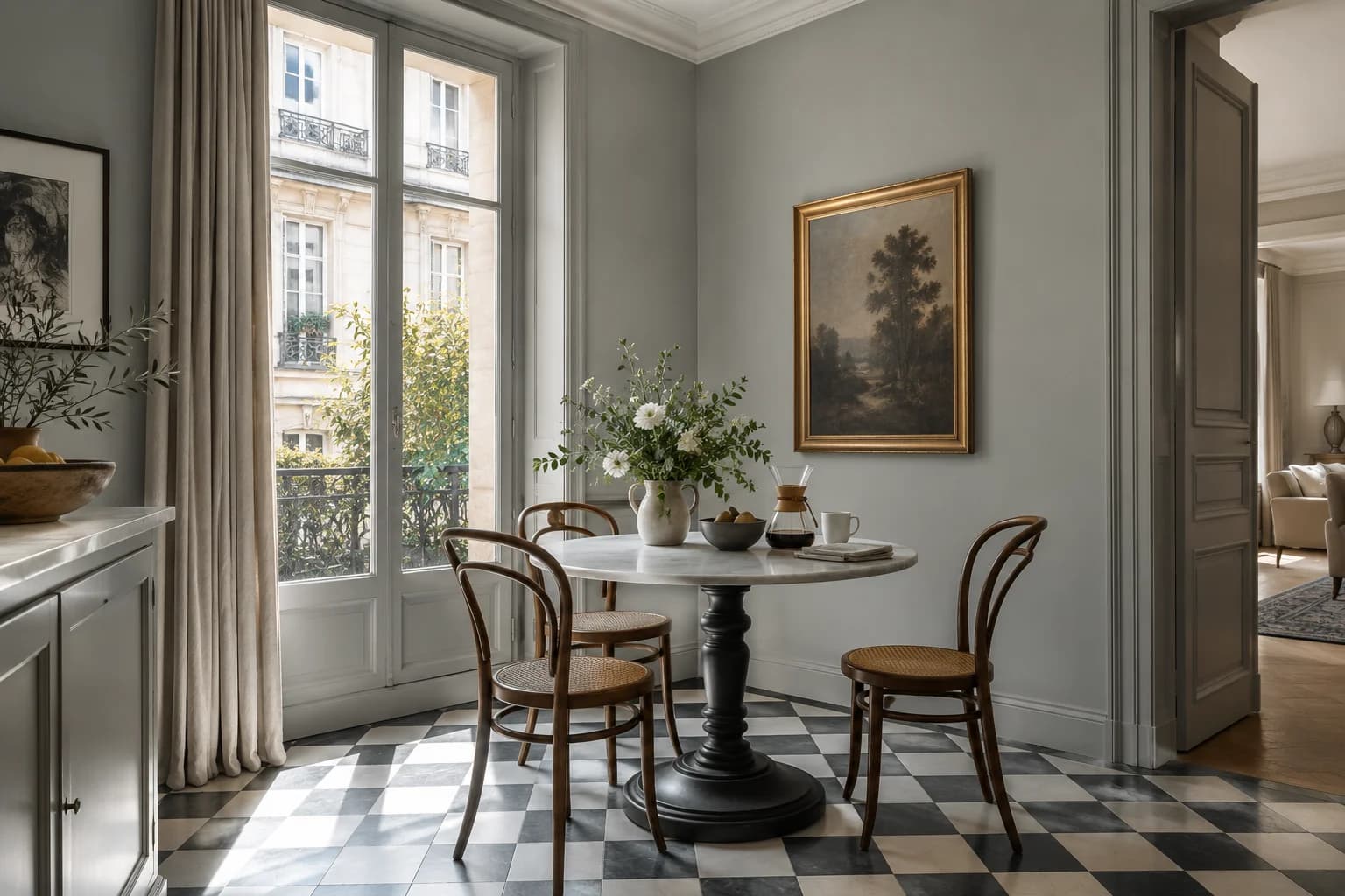 Dining room featuring Coventry Gray paint