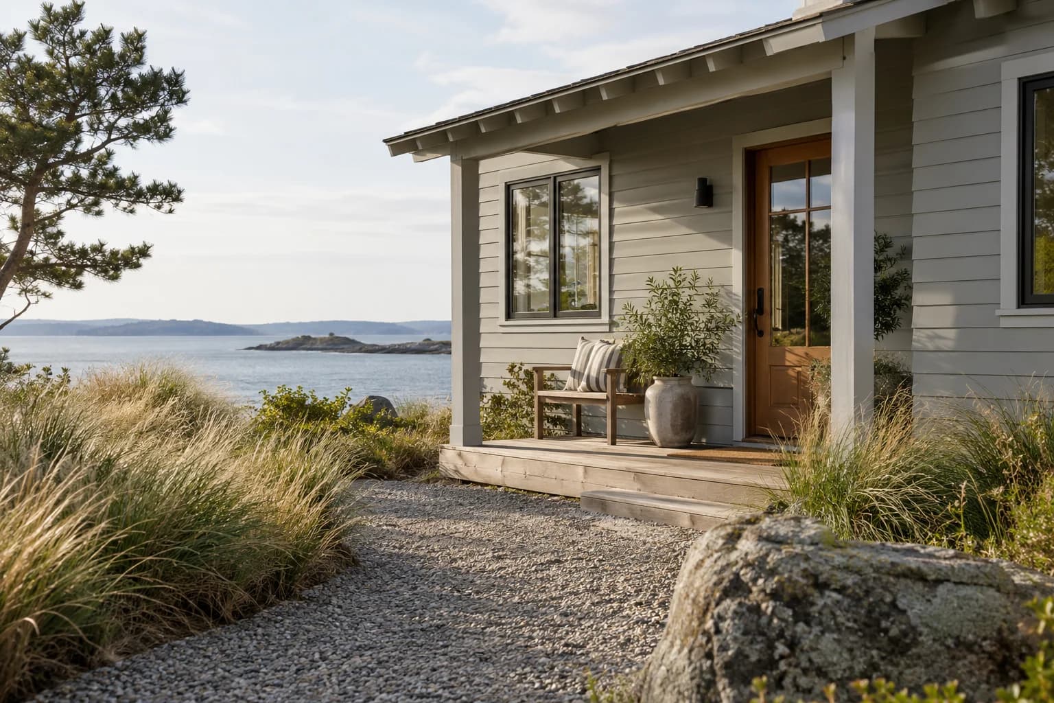 Siding featuring Coventry Gray paint