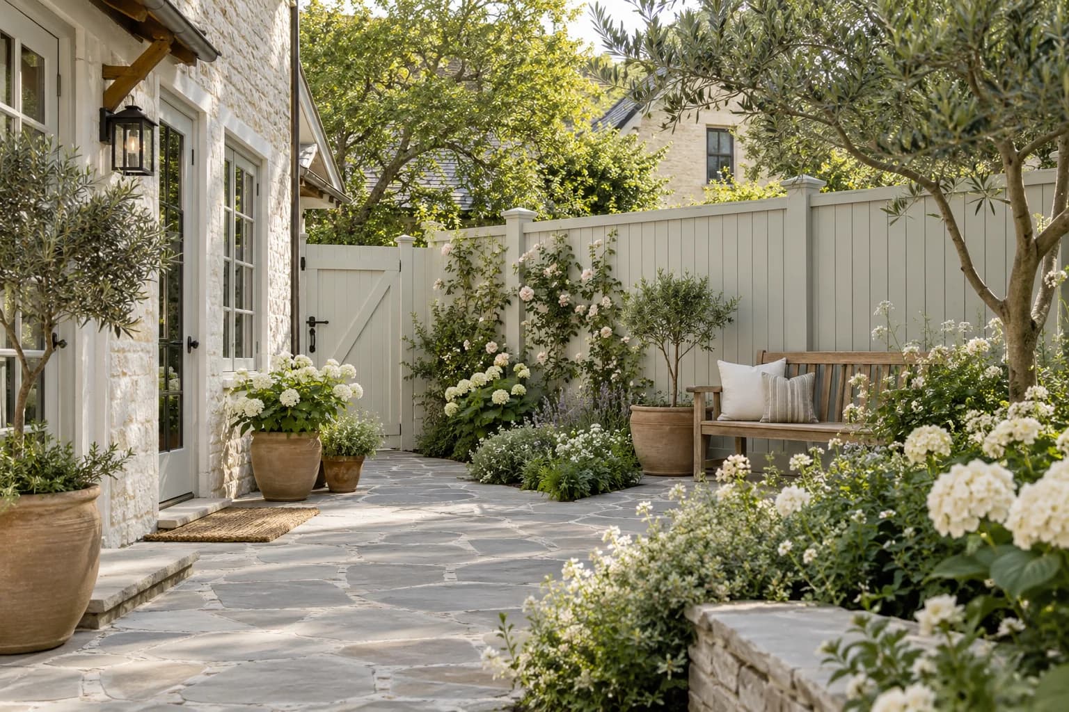 Fences & garden structures featuring Gray Owl paint