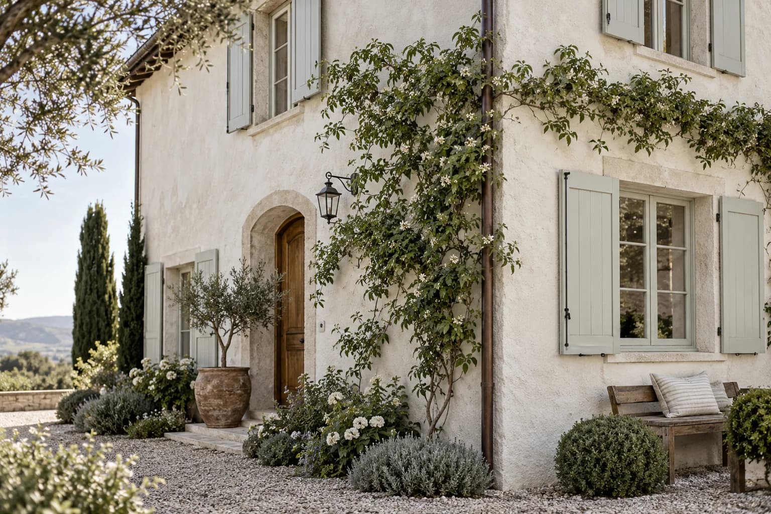 Shutters & trim featuring Gray Owl paint