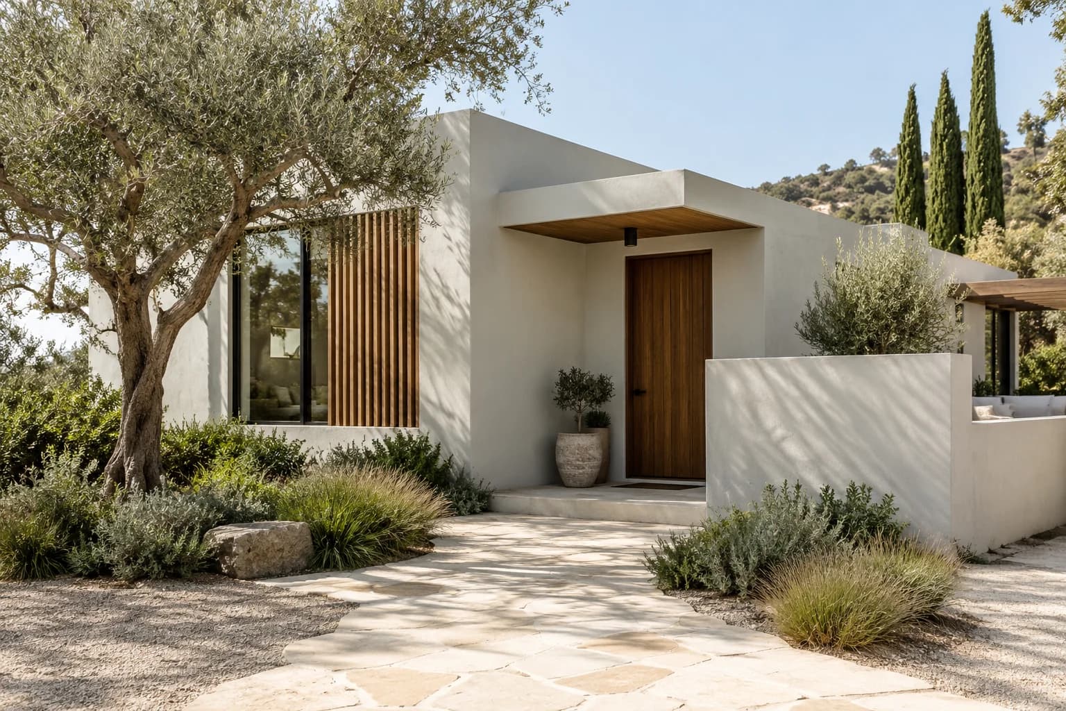 Stucco featuring Gray Owl paint