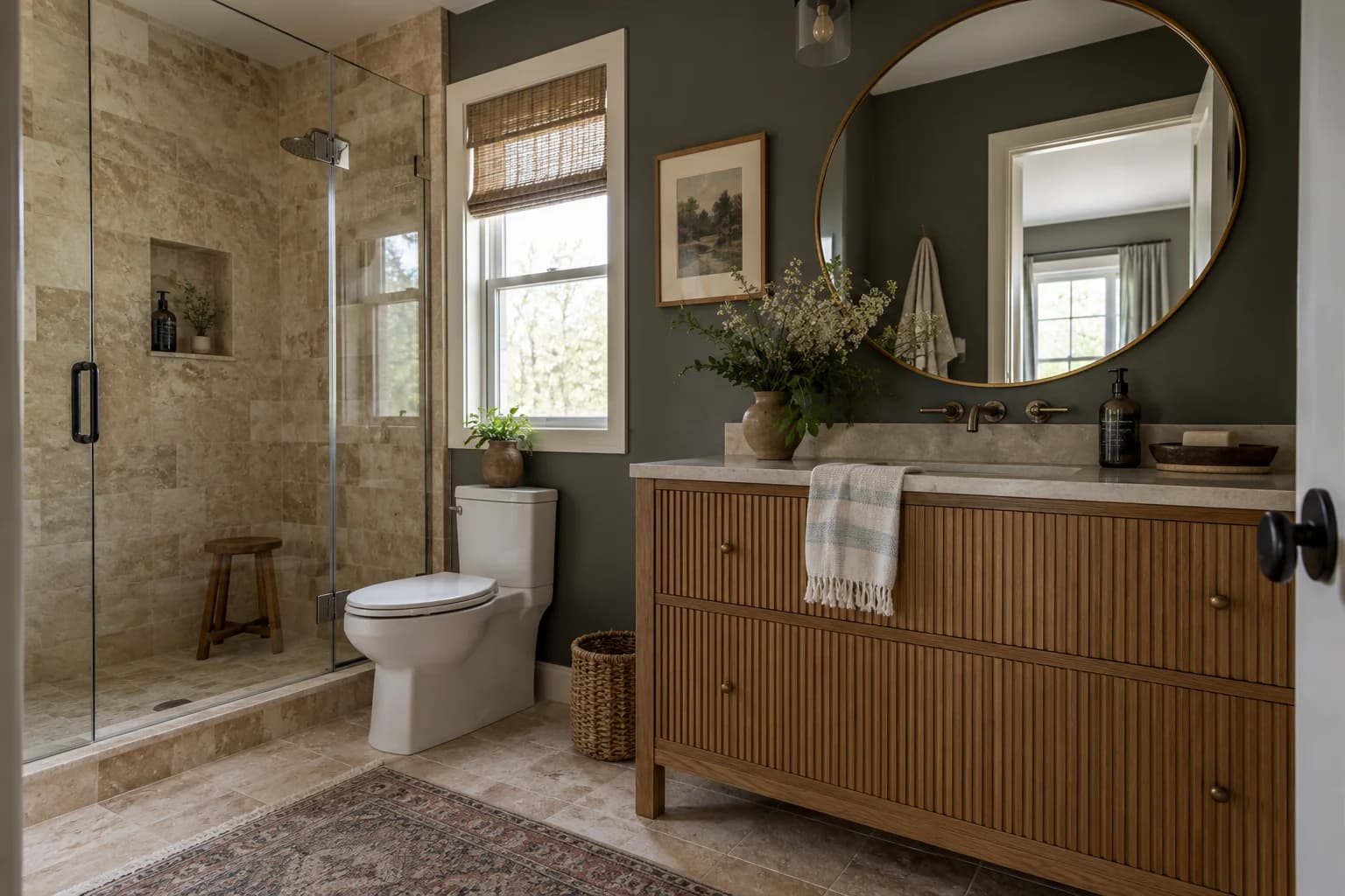 Bathroom featuring Kendall Charcoal paint