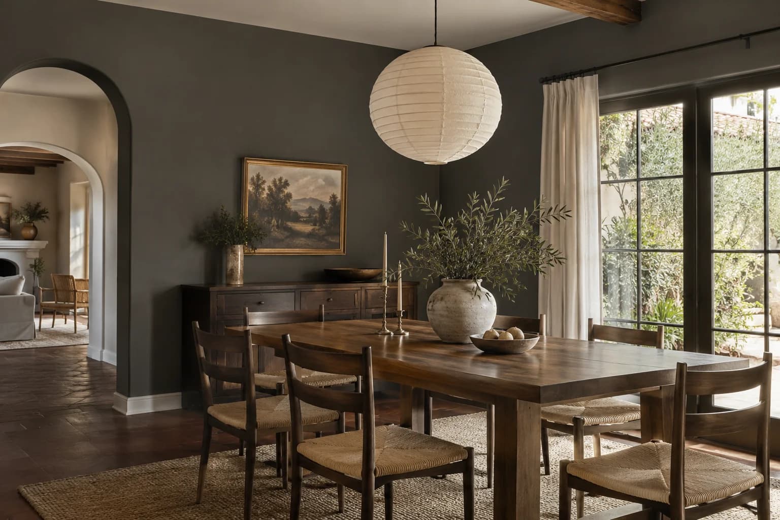 Dining room featuring Kendall Charcoal paint