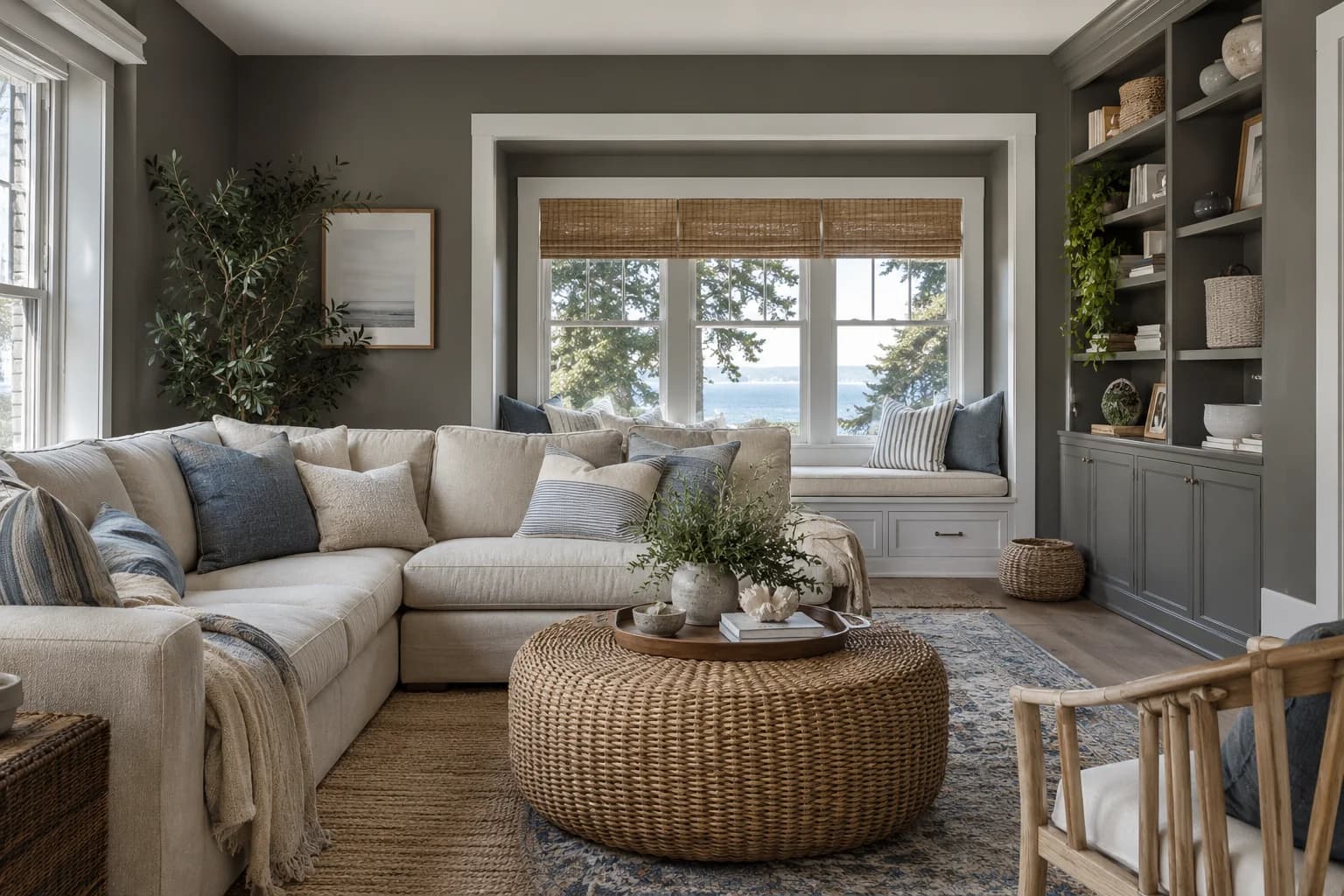 Living room featuring Kendall Charcoal paint
