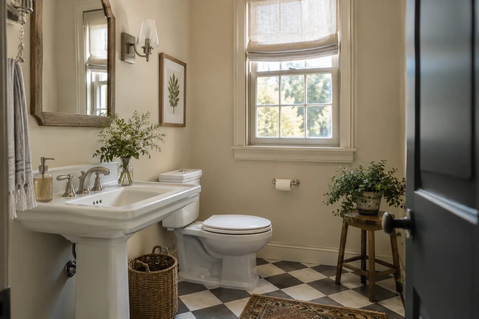 Bathroom featuring Manchester Tan paint