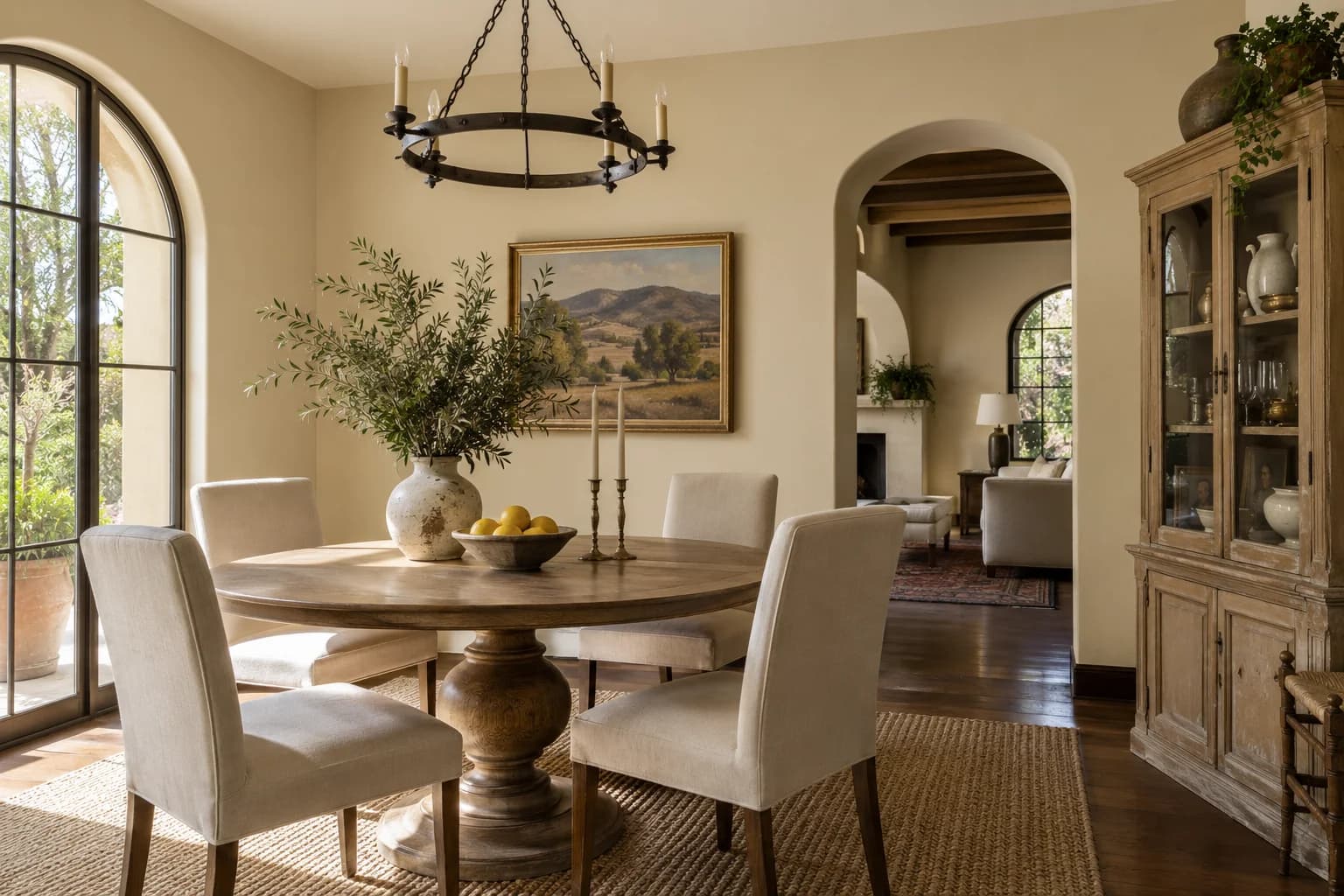 Dining room featuring Manchester Tan paint