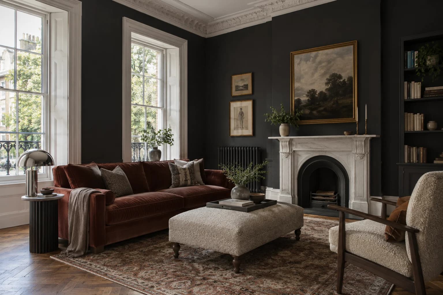 Living room featuring Onyx paint
