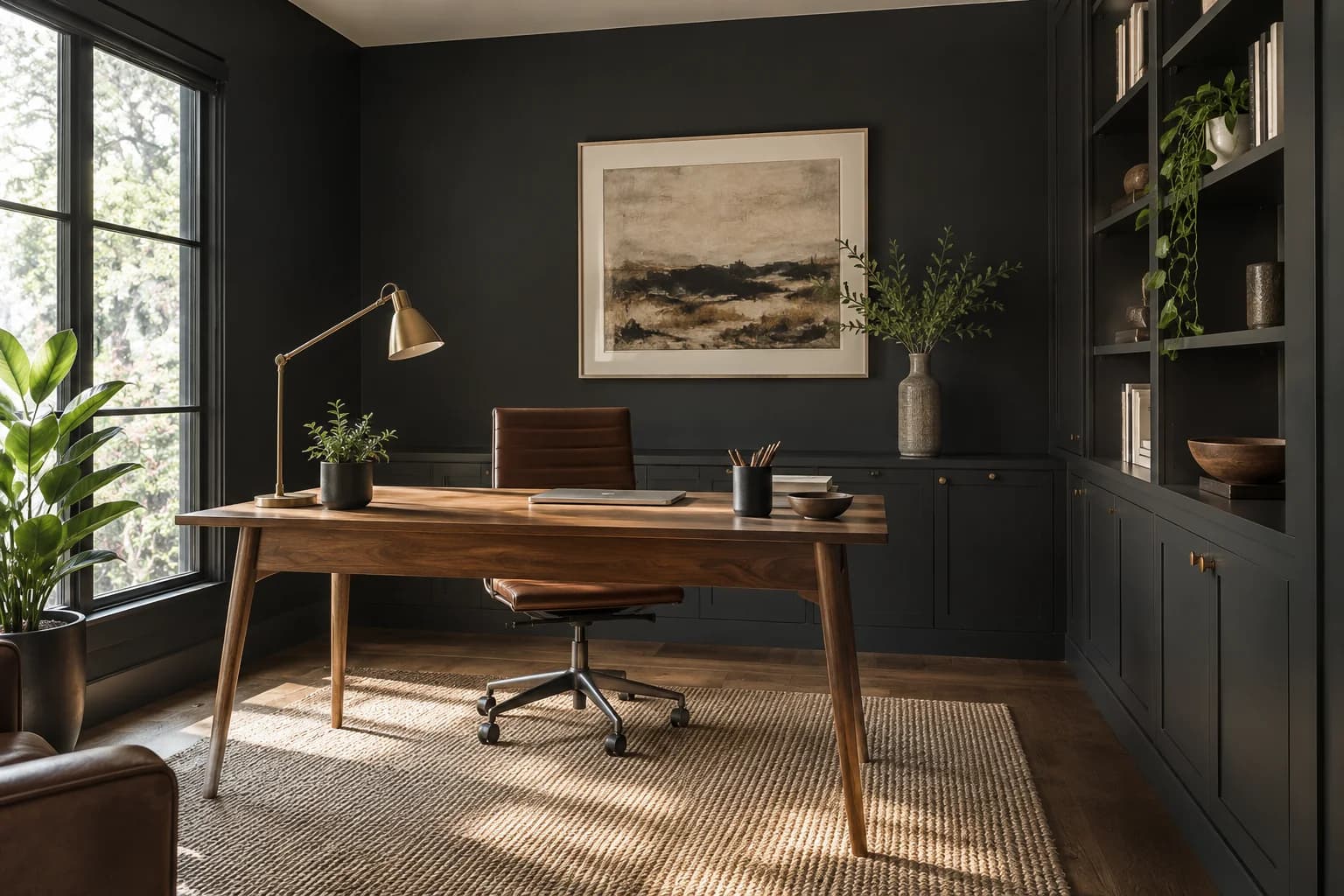 Home office featuring Onyx paint